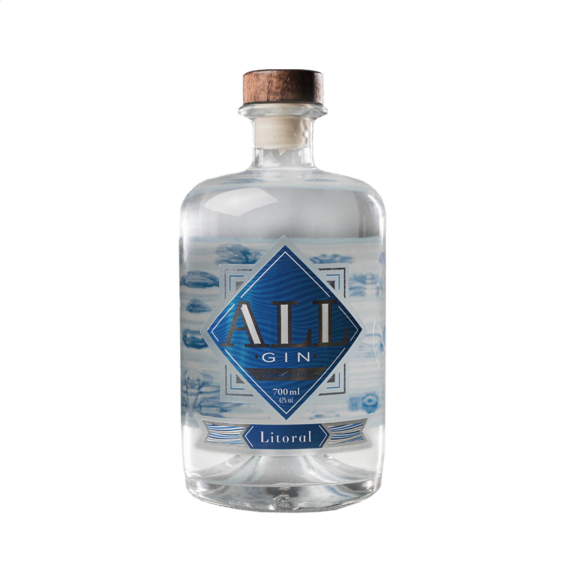 ALI Gin Litoral com garrafa Herbalist 500ml
