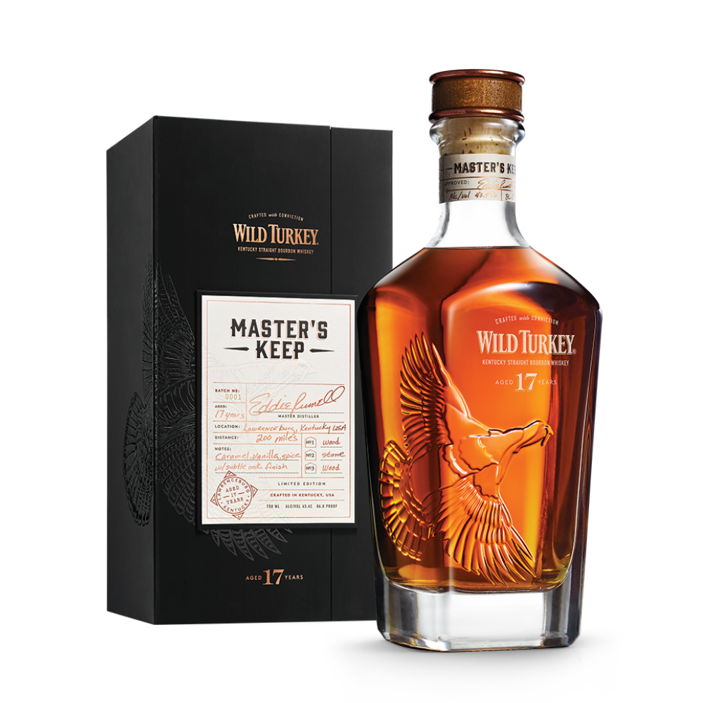 Decanter Imperial 750ml aplicada como Wild Turkey Master's Keep